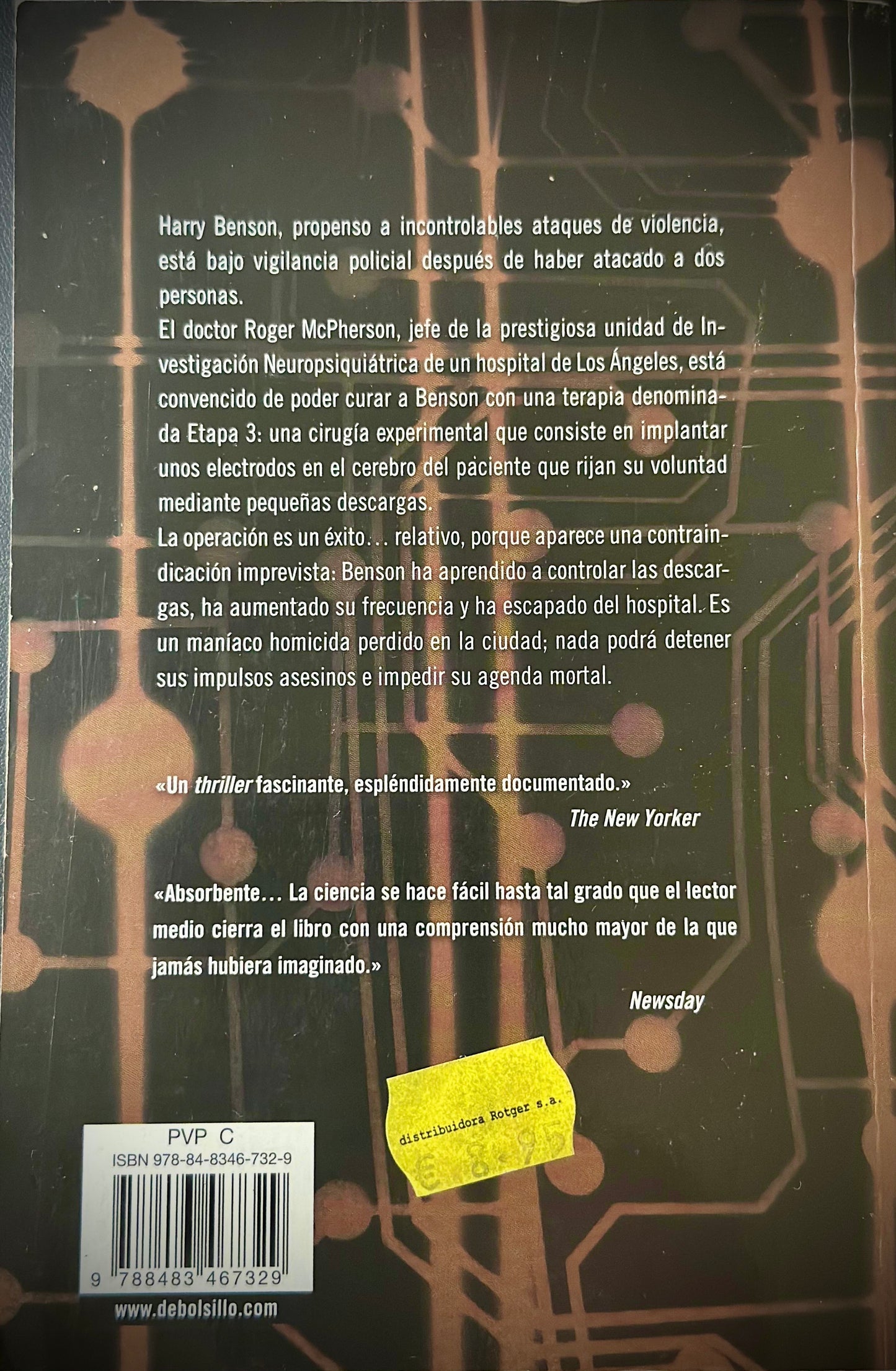 El Hombre Terminal, Michael Crichton