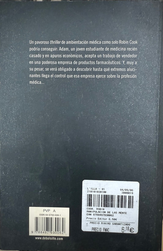 La Manipulación de las Mentes, Robin Cook