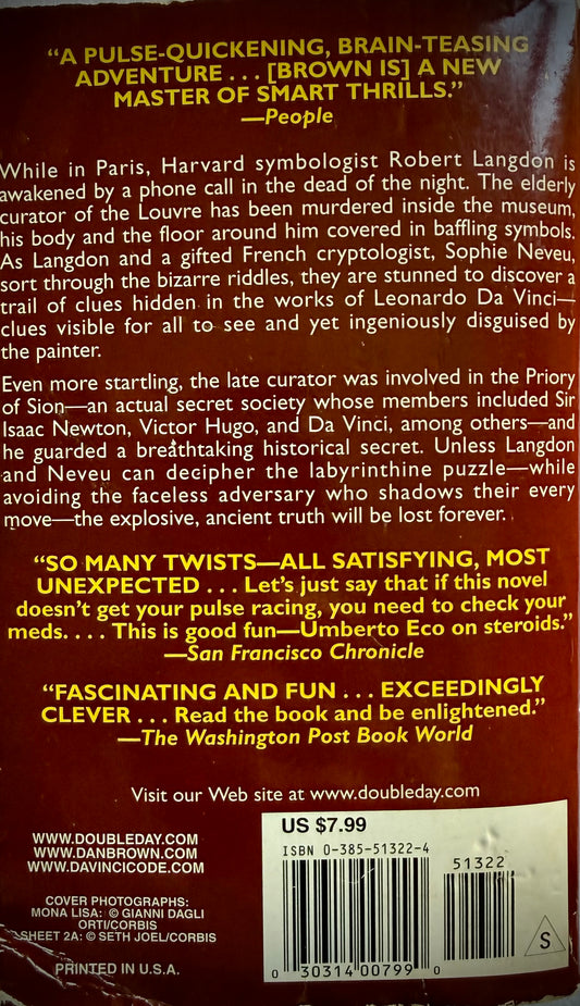 The Da Vinci Code - Dan Brown