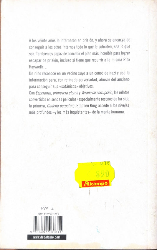 Las Cuatro Estaciones I, primavera y verano, Stephen King